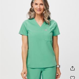 FIGS Surgical Green Catarina Scrub Top